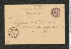 Nachlass Franz Steindachner, Brief von Alexander Petter an Franz Steindachner (16.12.1893), Inv.Nr. 394.01, Seite 1